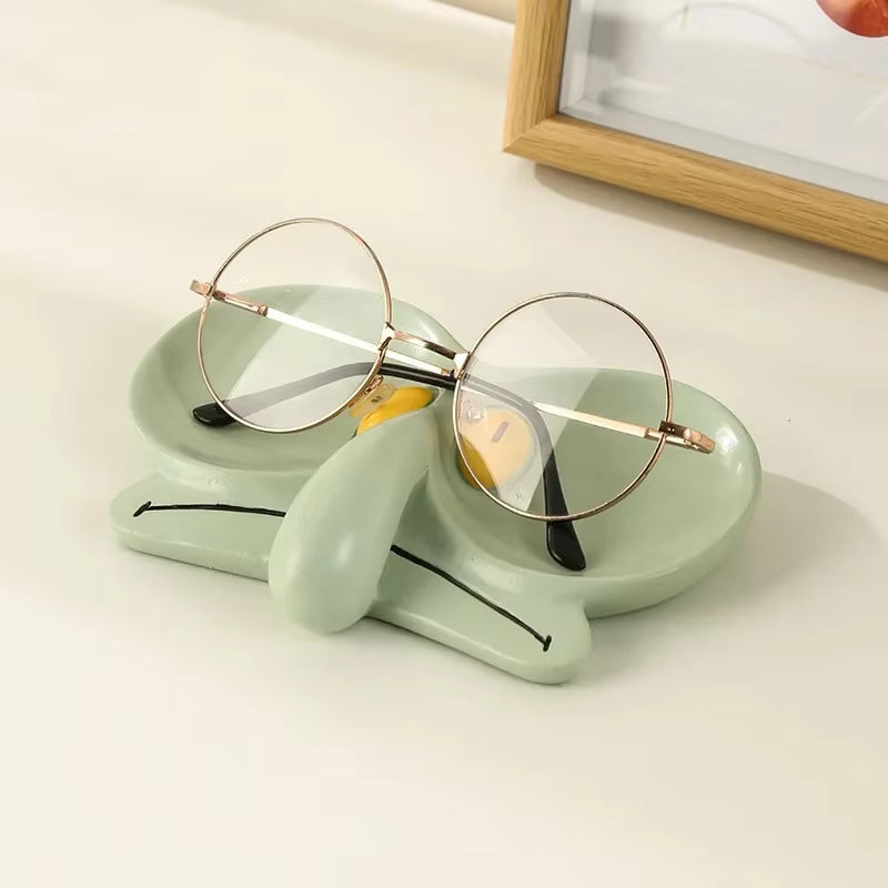 Cartoon Tray Sponges Baby Octopus Brother Glasses Frame Jewelry Box Storage Tray Decoration Cute Office Desktop Decorative Tray