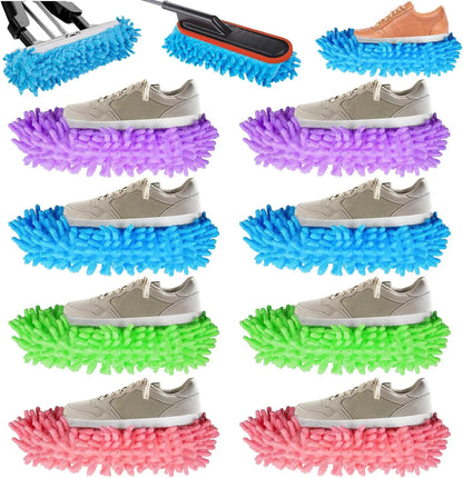 Floor Cleaning Mop Shoes,Multifunction Mop Slippers