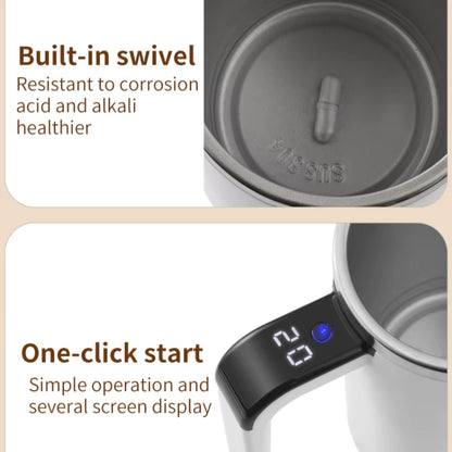 380ML Mini Electric Coffee Self Mixing Mug IP67 Waterproof Food Safe Coffee Mug USB Rechargeable Automatic Magnetic Cup for Tea