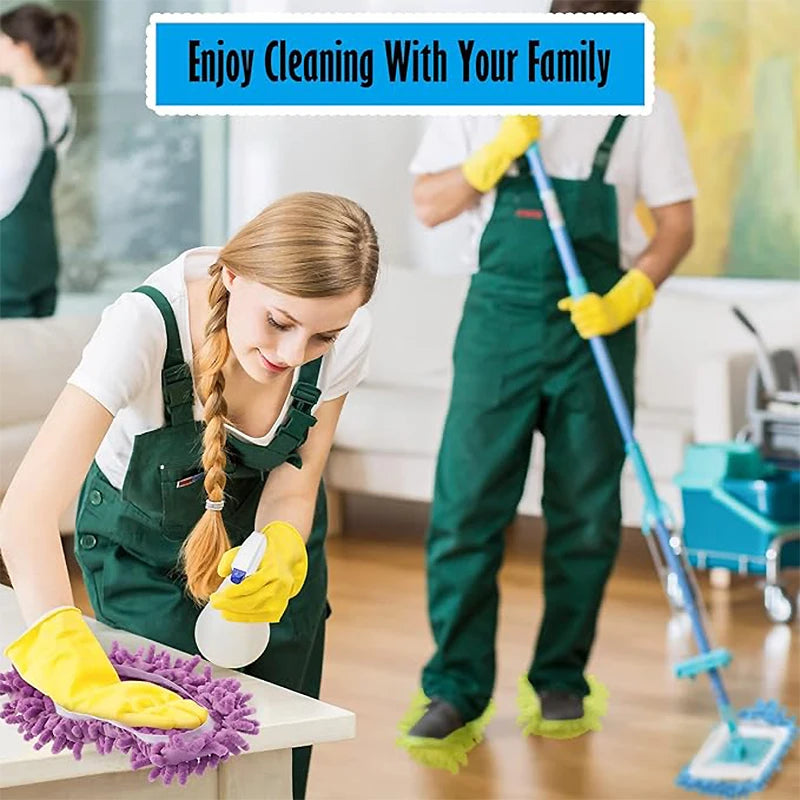 Floor Cleaning Mop Shoes,Multifunction Mop Slippers