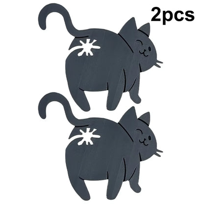 2Pcs 3D Cat Butt Bread Bag Clip Snack Bag Sealing Clip Novelty Kitchen Gadget Food Storage Bag Clip for Cat Lovers