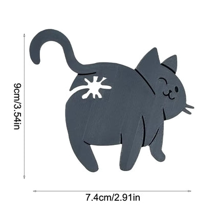 2Pcs 3D Cat Butt Bread Bag Clip Snack Bag Sealing Clip Novelty Kitchen Gadget Food Storage Bag Clip for Cat Lovers