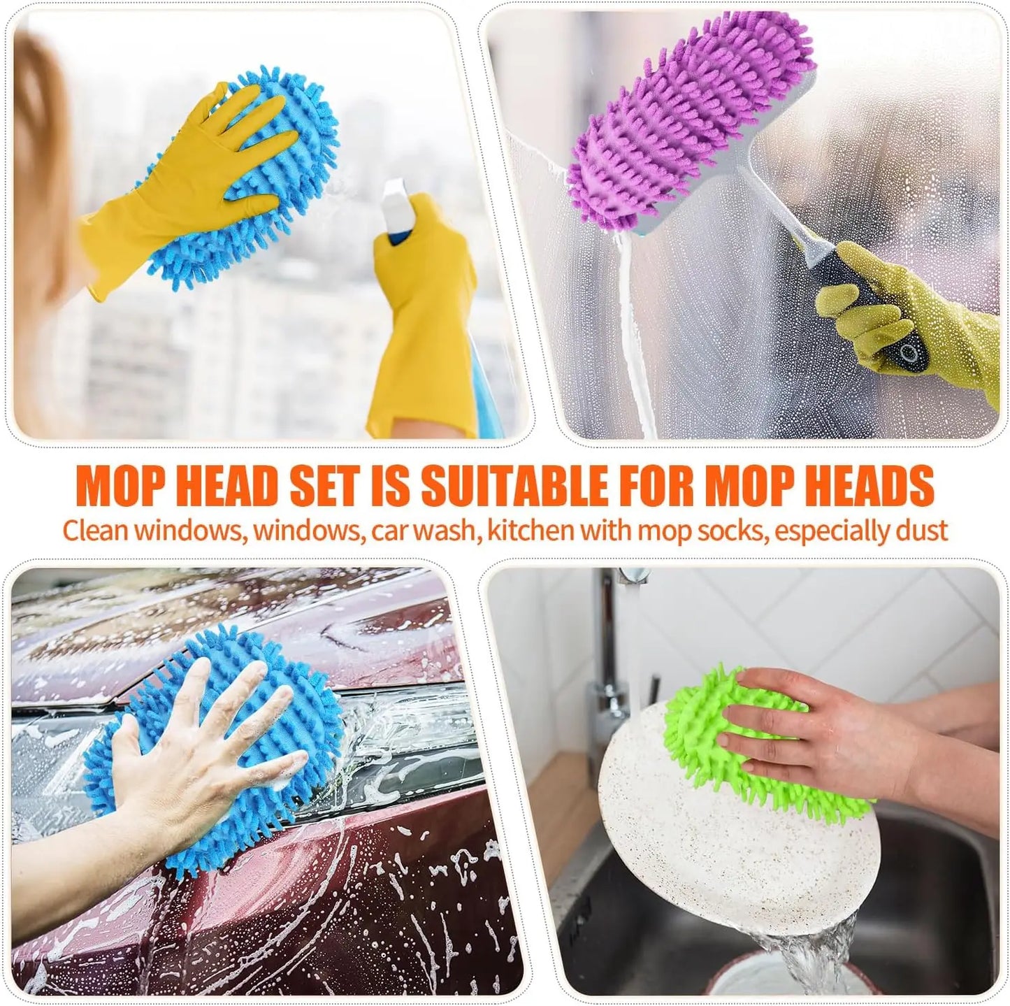 Floor Cleaning Mop Shoes,Multifunction Mop Slippers